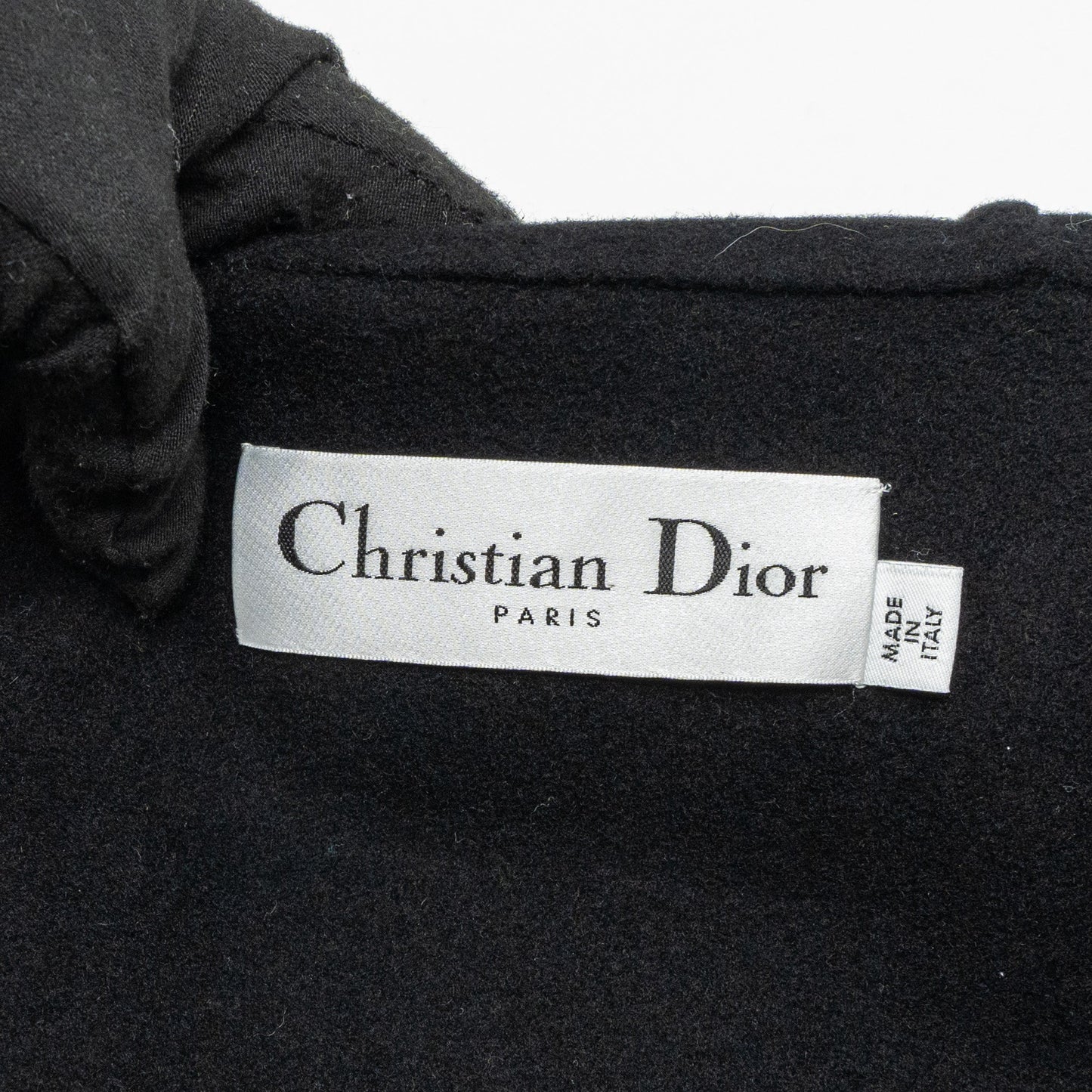 Luxury Dior size 34 manteau coat cashmere black