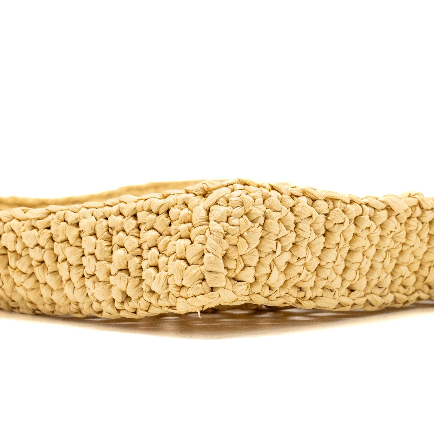 Prada Crochet Tote Bag Raffia Tan