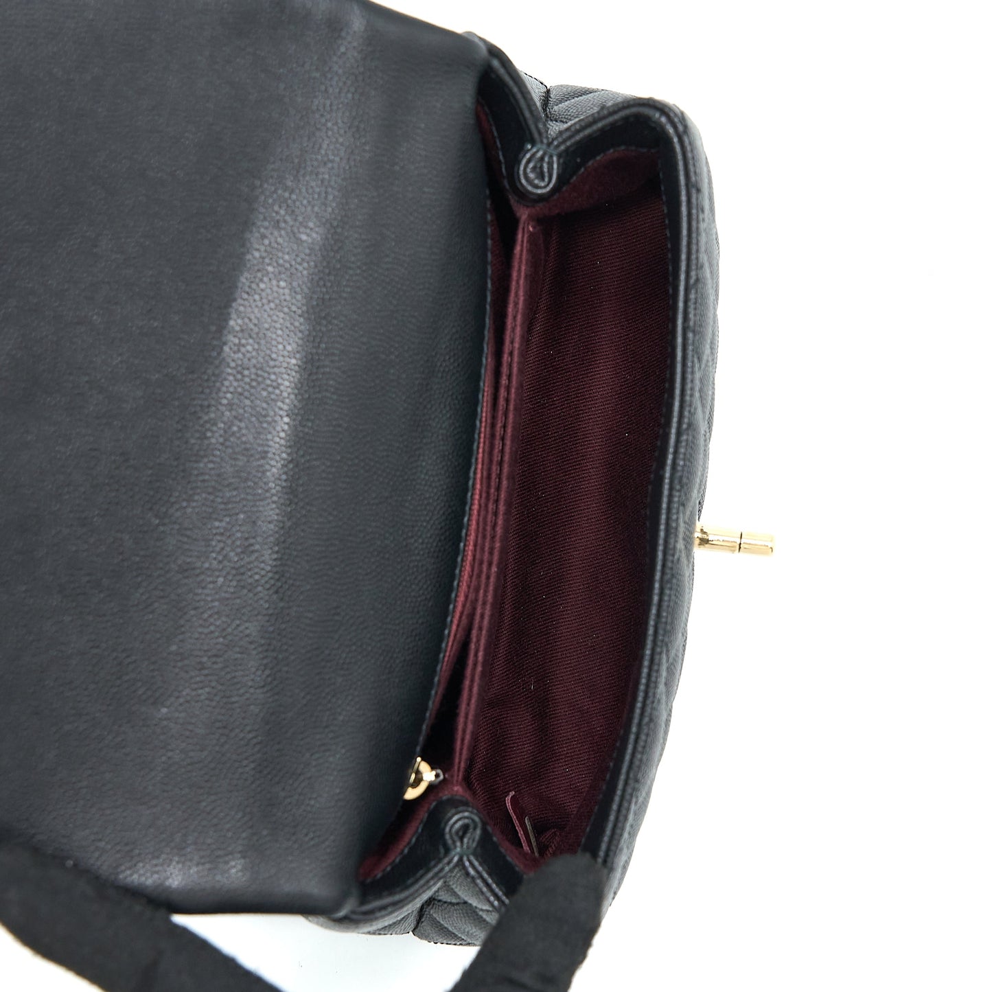 Chanel Small Coco Handle Caviar Black LGHW