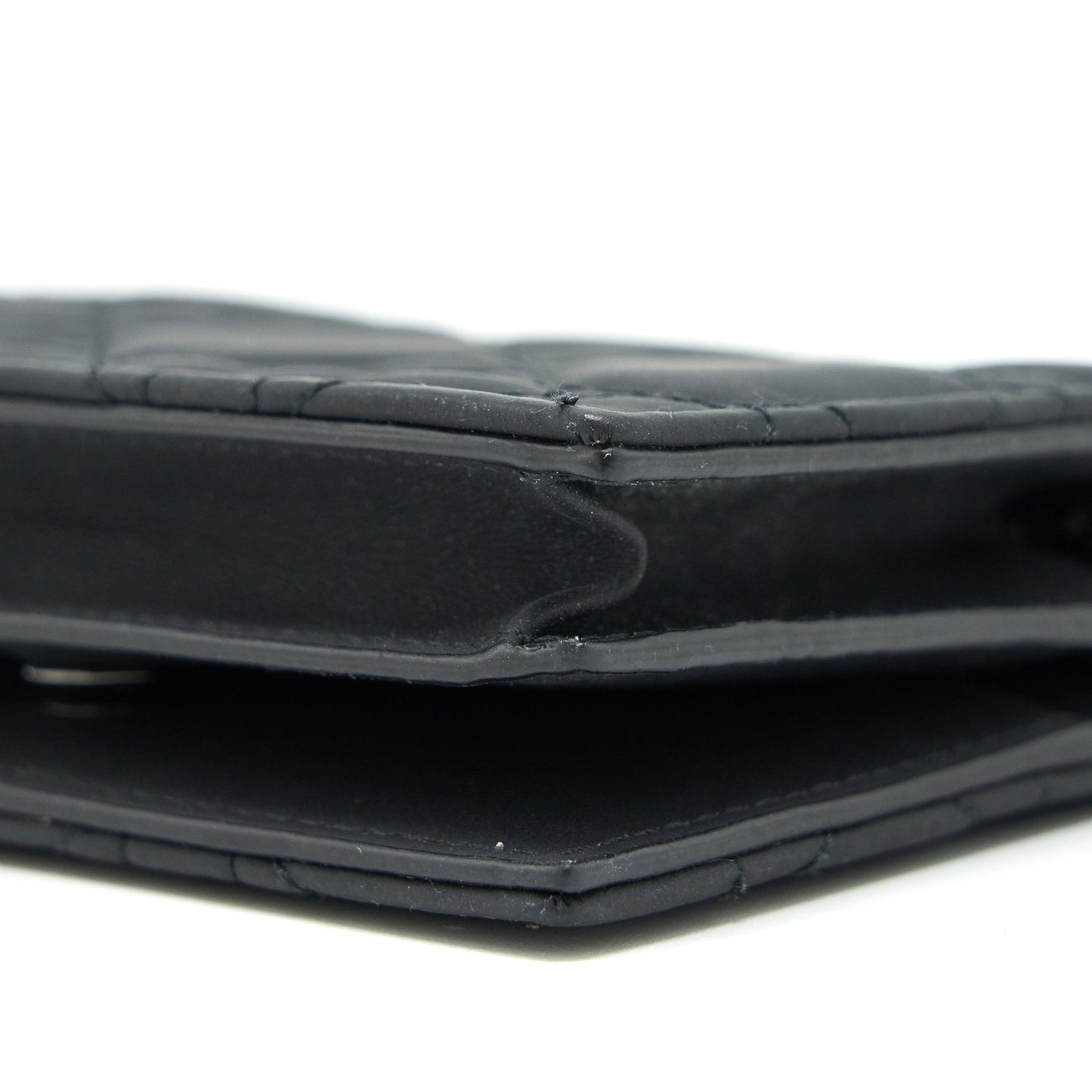 Luxury Dior Flap card Holder Calfskin so black