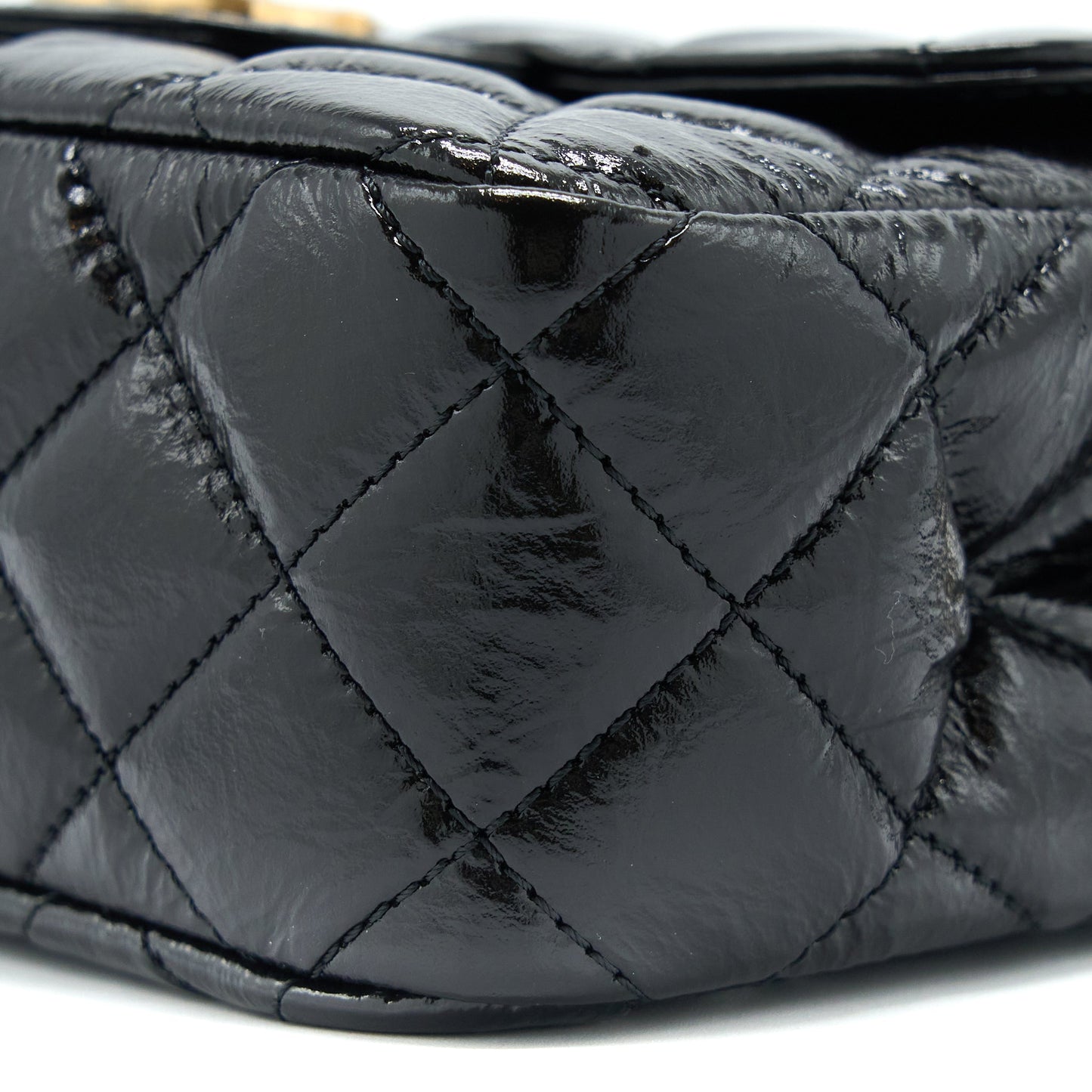Chanel 23C Small Hobo Bag Shiny Calfskin Black Brushed GHW (Microchip)