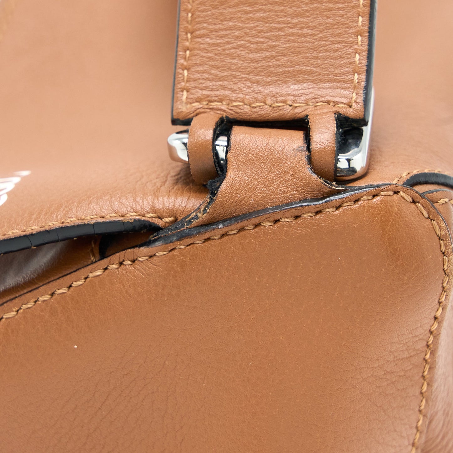 Loewe Small Puzzle Bag Calfskin Caramel SHW