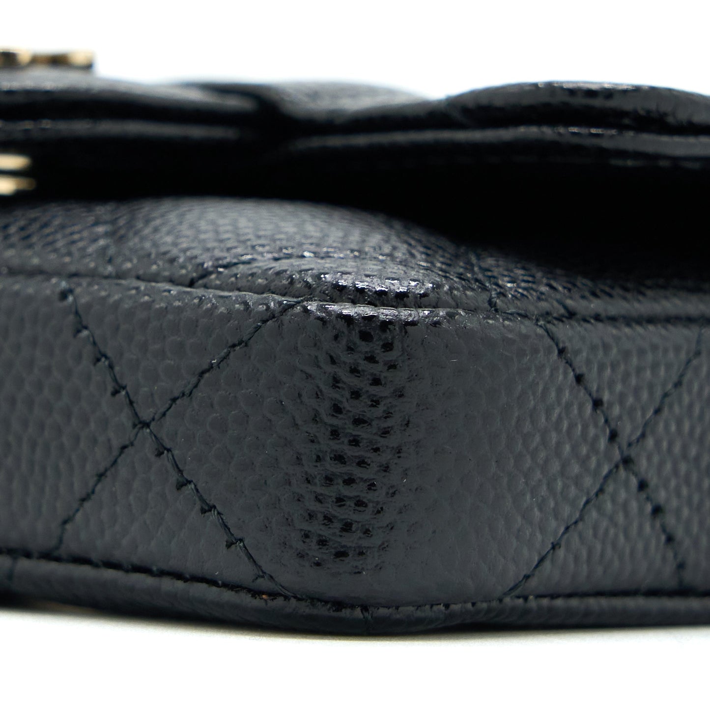 Chanel Flap Cardholder Belt Bag Caviar Black LGHW