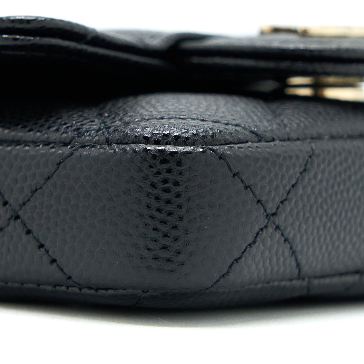 Chanel Flap Cardholder Belt Bag Caviar Black LGHW
