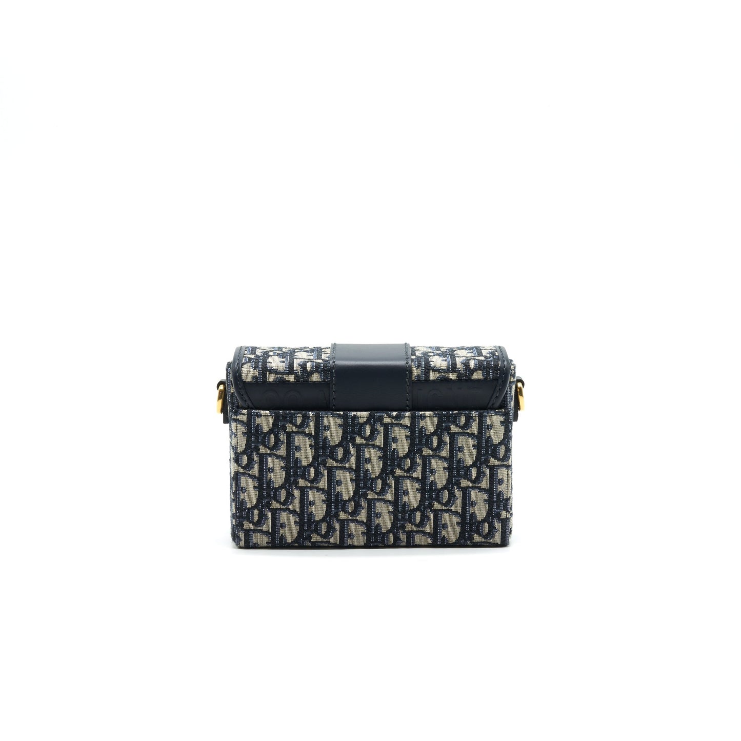 Christian Luxury Dior 30 Montaigne Box Bag Oblique Canvas Blue
