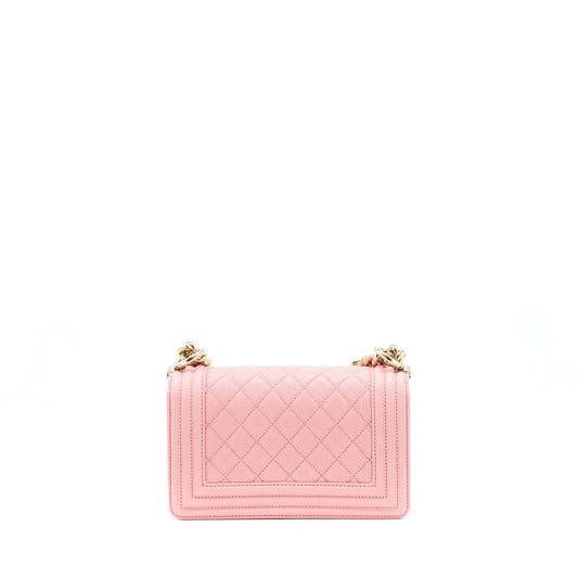 Chanel Small Boy Caviar Light Pink LGHW