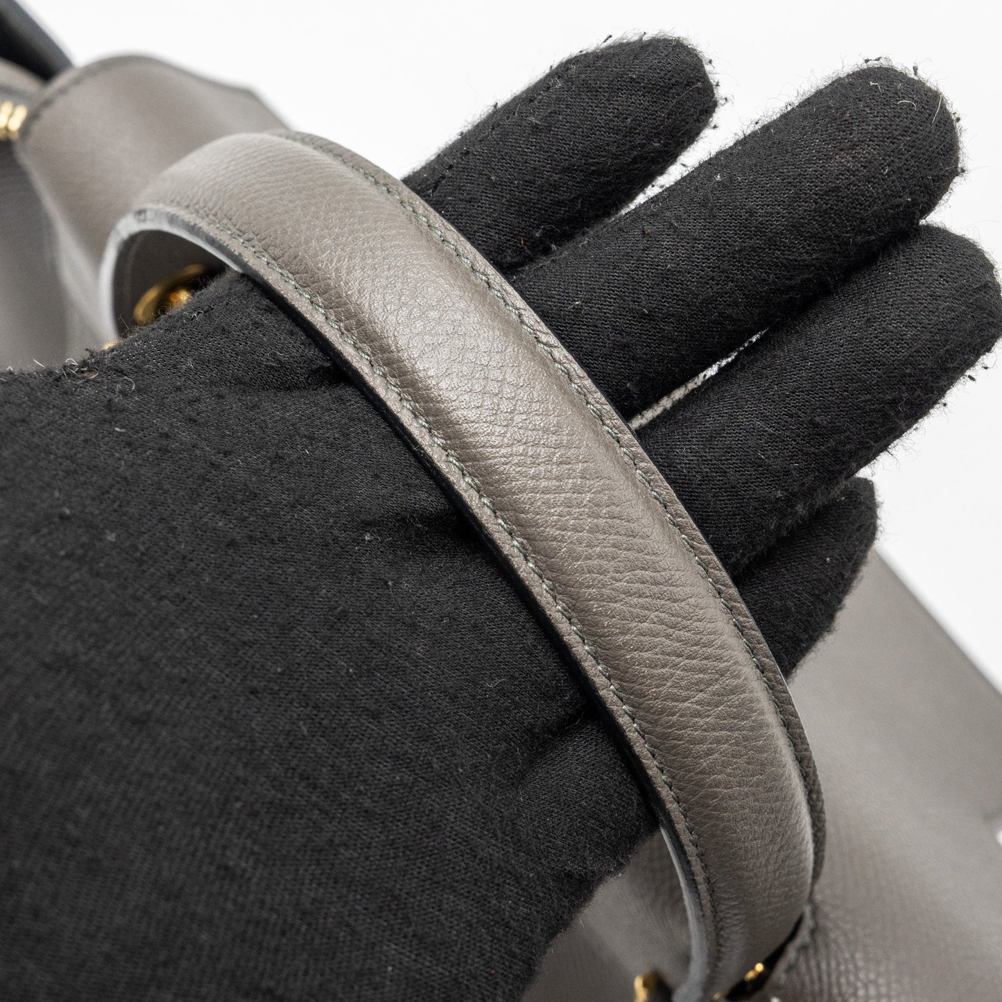 Celine Micro Belt Bag Grained Calfskin Grey GHW