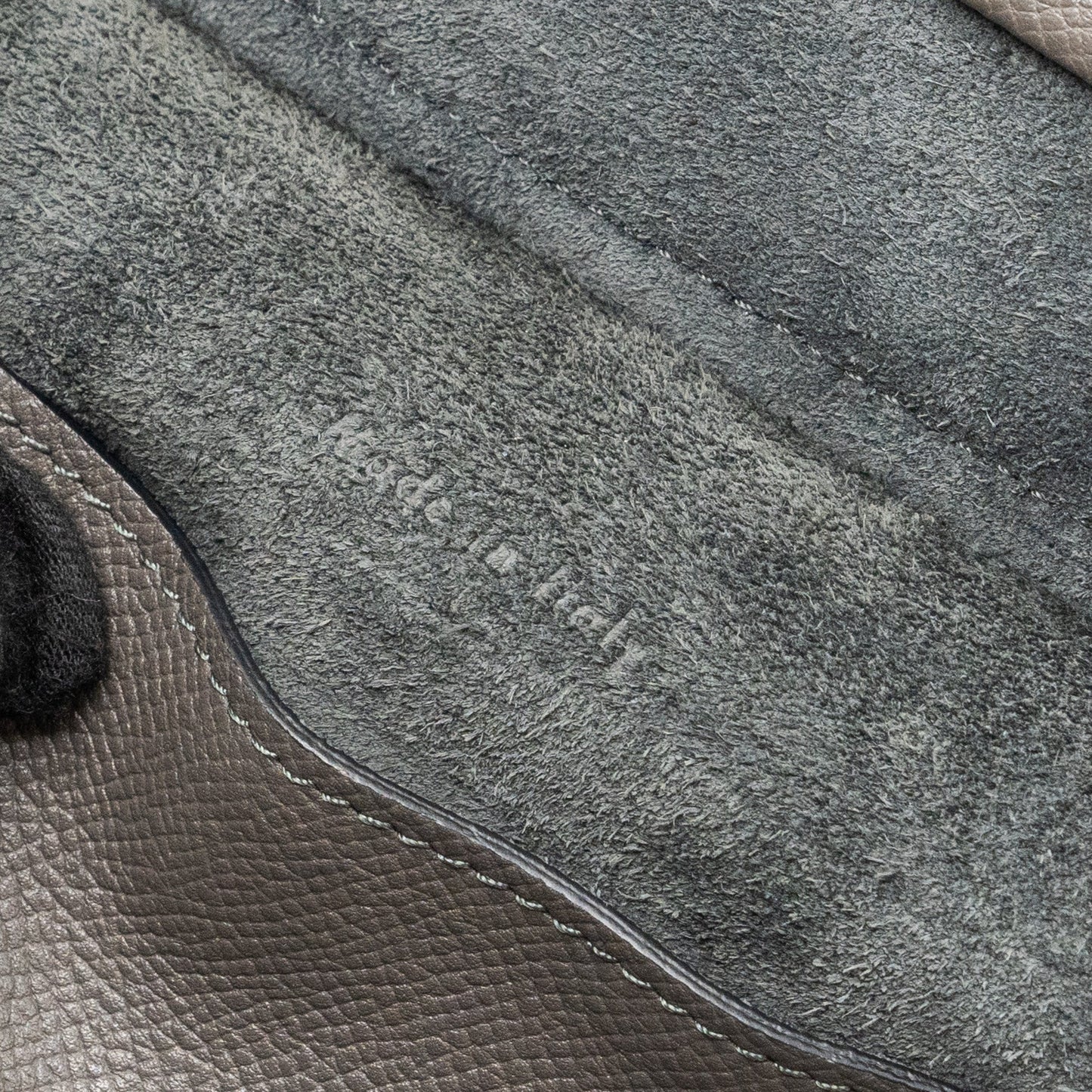 Celine Micro Belt Bag Grained Calfskin Grey GHW
