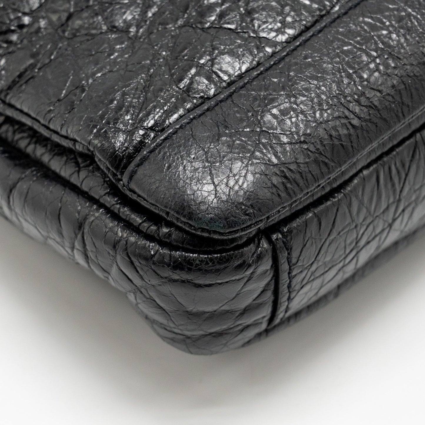 Balenciaga Briefcase Leather Black SHW