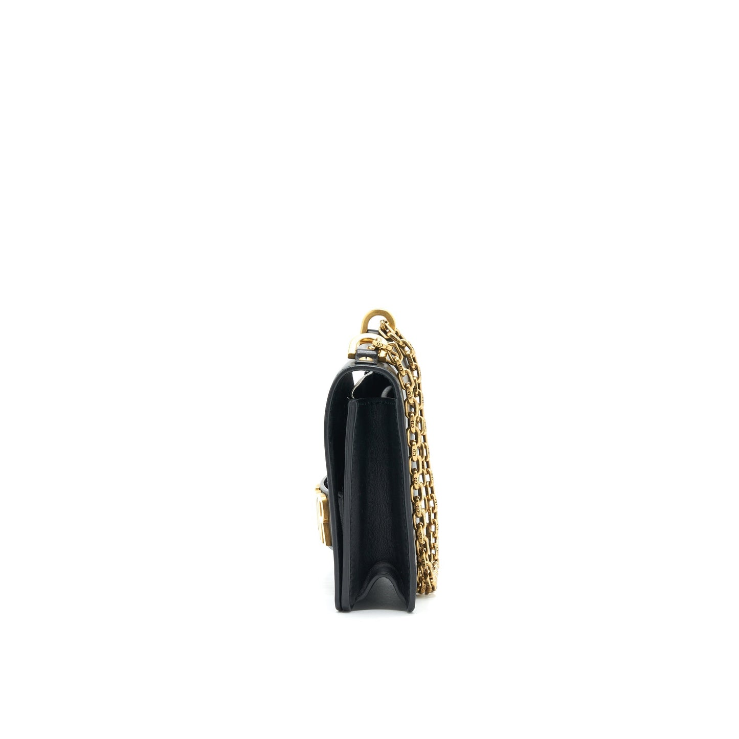 Luxury Dior J'aLuxury Dior Medium Flap Bag with Chain Black GHW