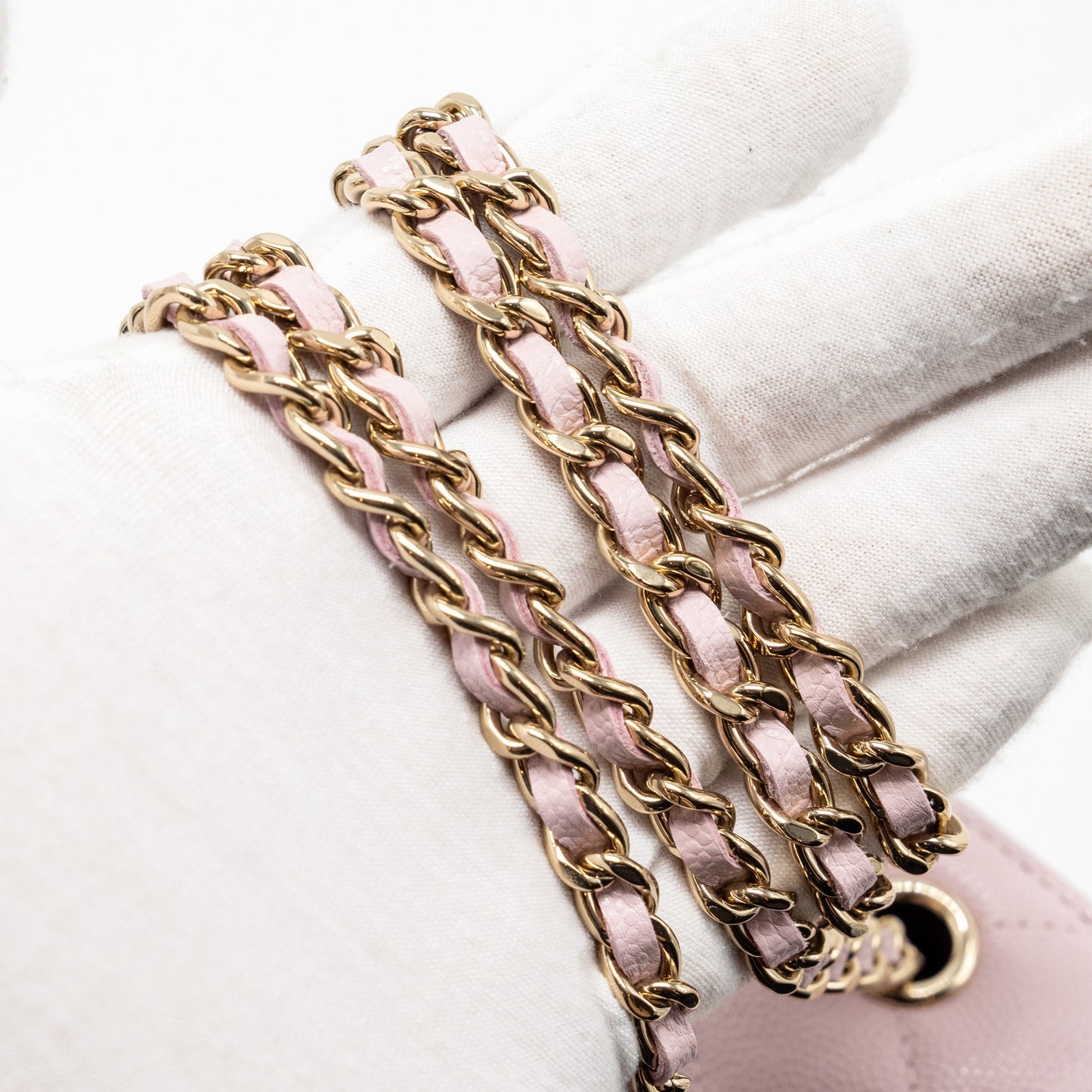 Chanel Mini vanity with chain caviar pink LGHW