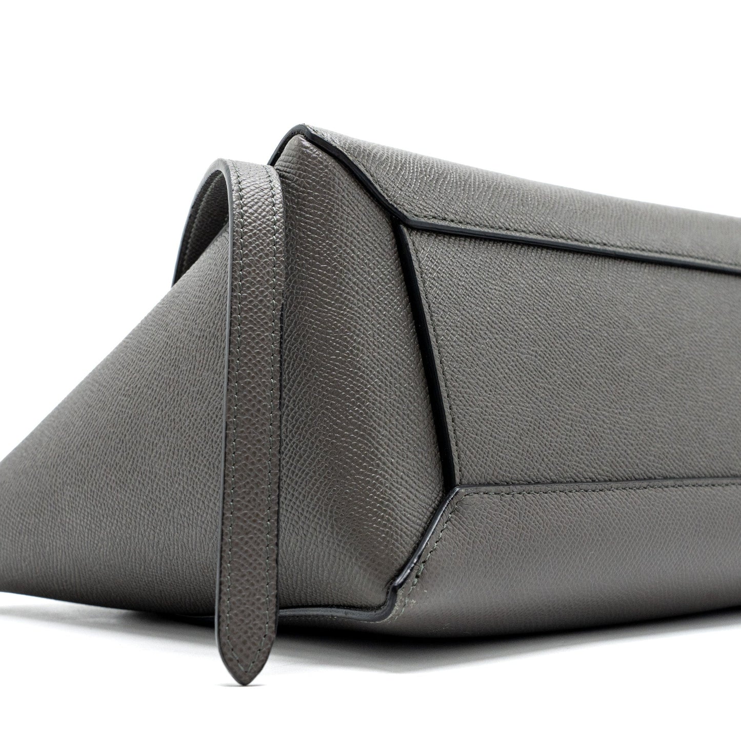 Celine Micro Belt Bag Grained Calfskin Grey GHW