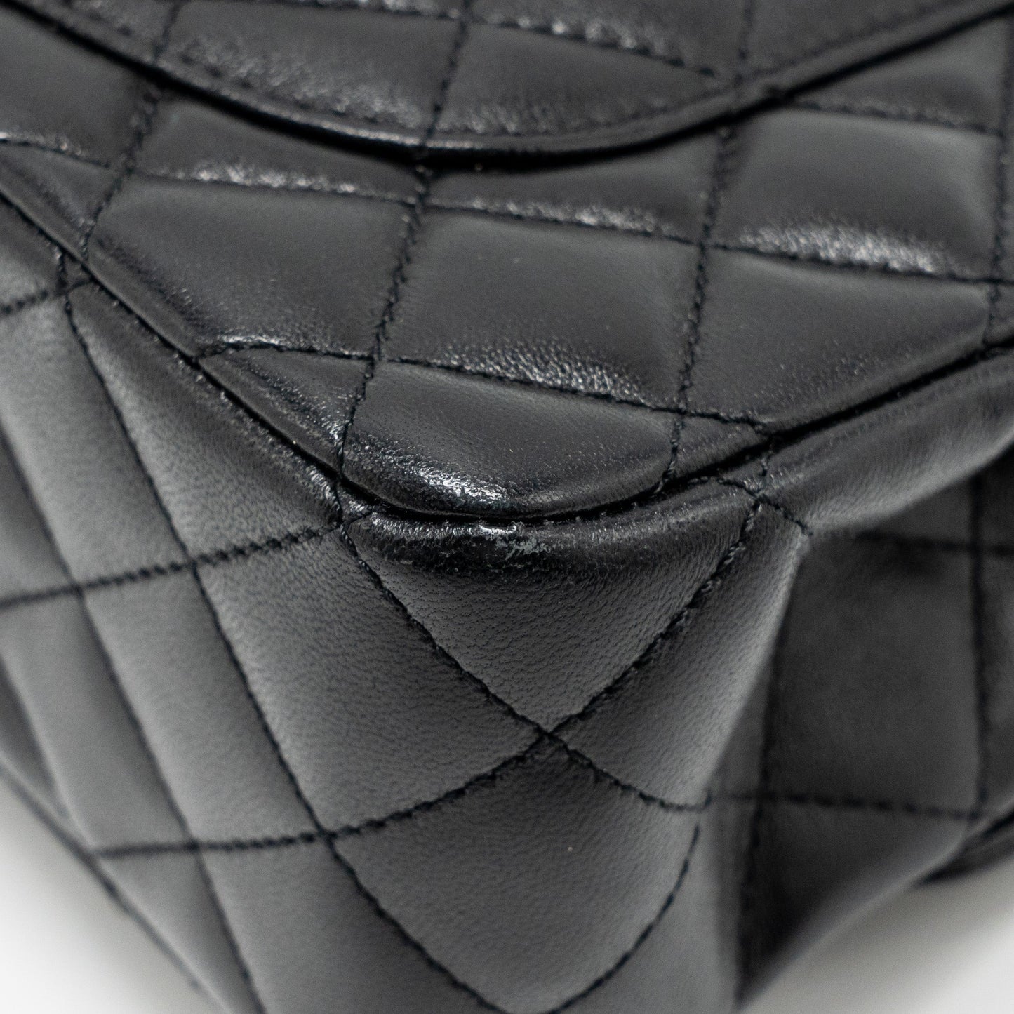Chanel 23a Crystal Top Handle Flap Bag Shiny Lambskin Black LGHW(microchip)