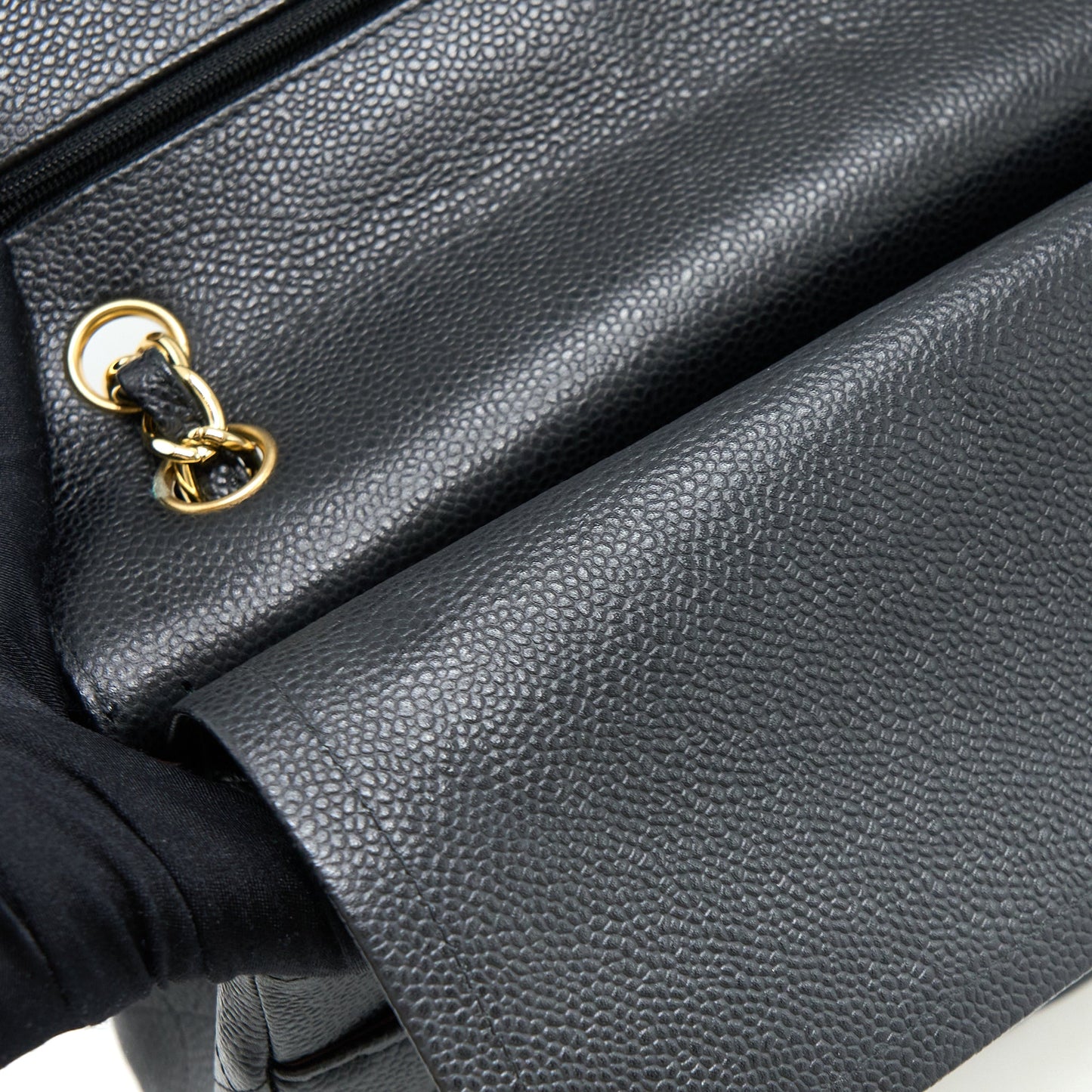 Chanel Classic Jumbo Double Flap Bag Caviar Black GHW