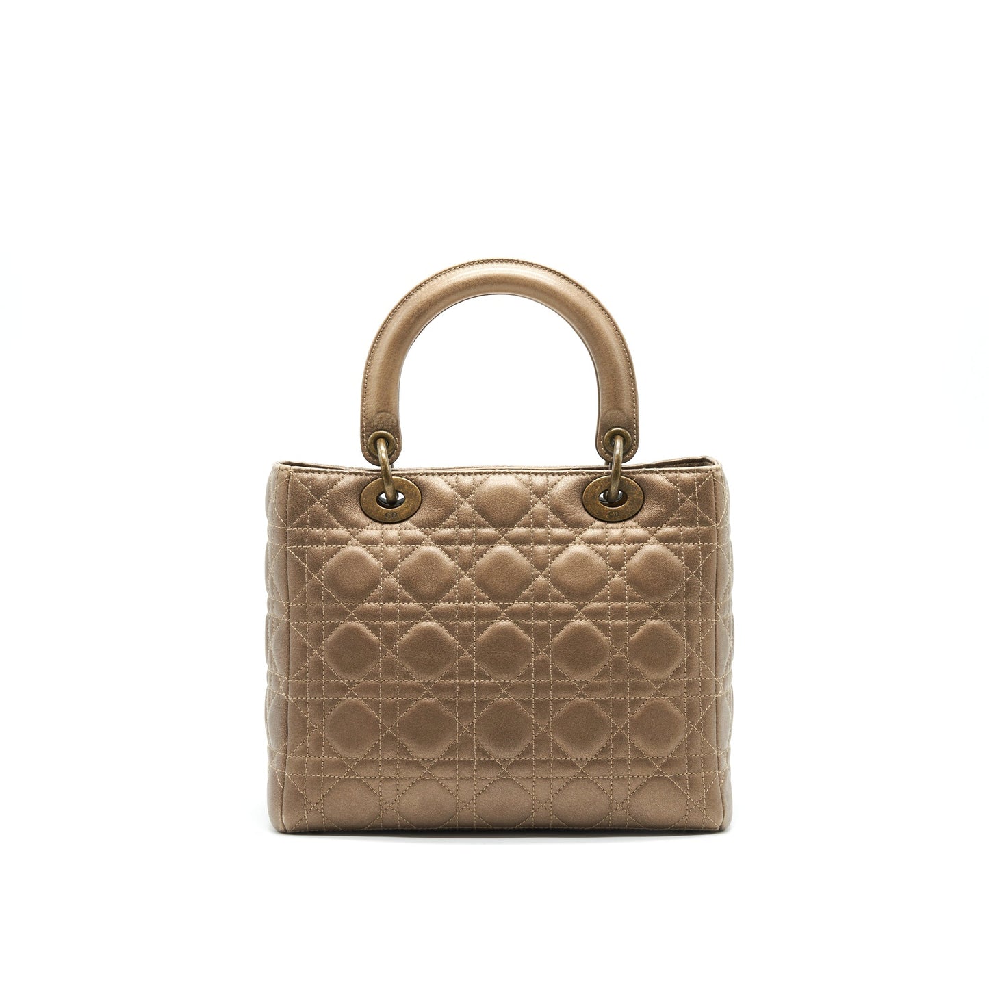 Luxury Dior Lady Luxury Dior medium in Bronze with Bronze Hardware