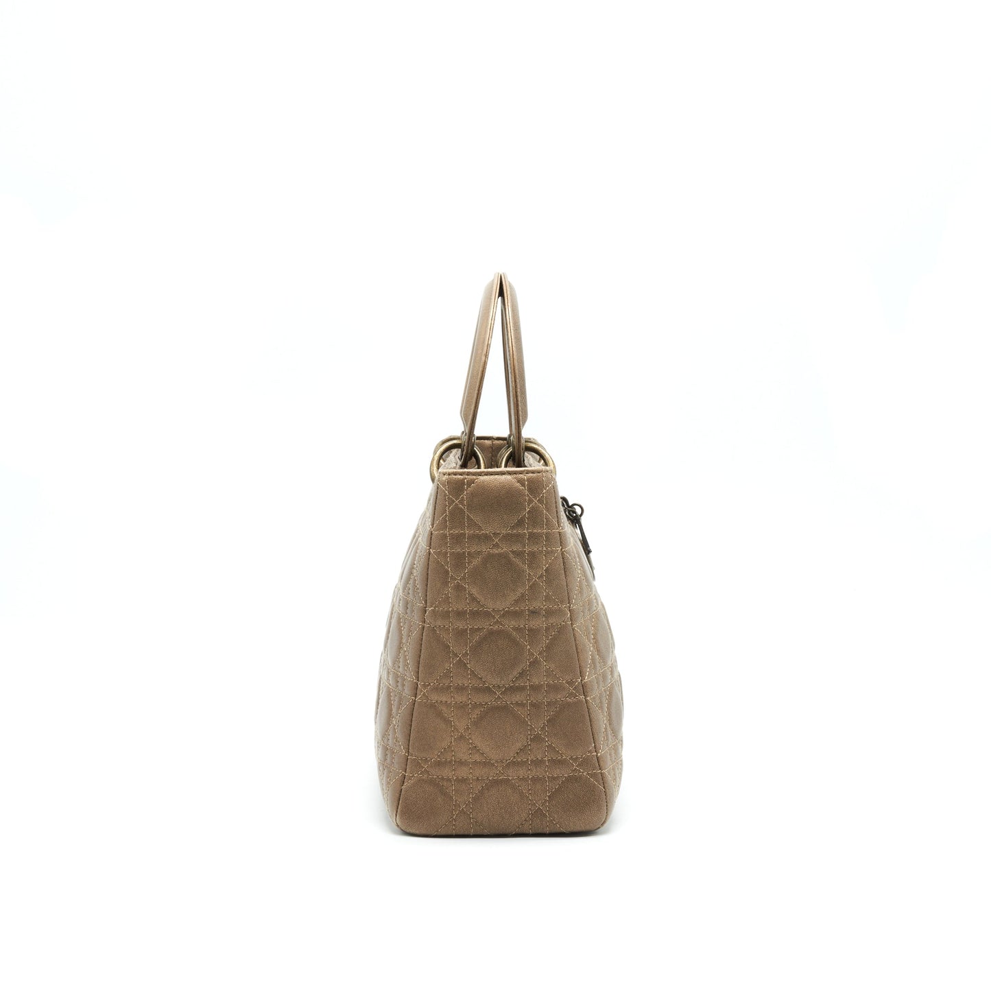 Luxury Dior Lady Luxury Dior medium in Bronze with Bronze Hardware