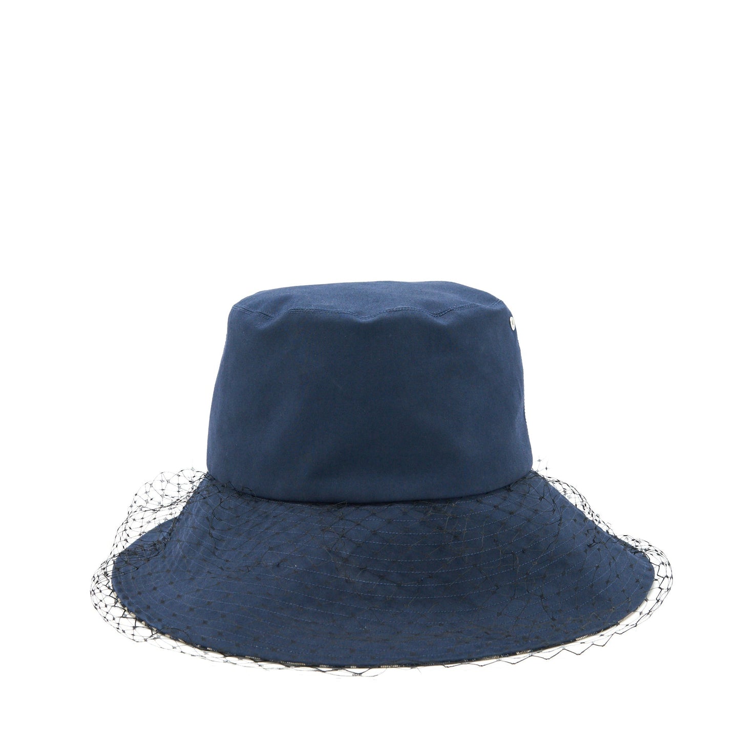 Luxury Dior size 57 TEDDY-D LARGE BRIM BUCKET HAT WITH VEIL