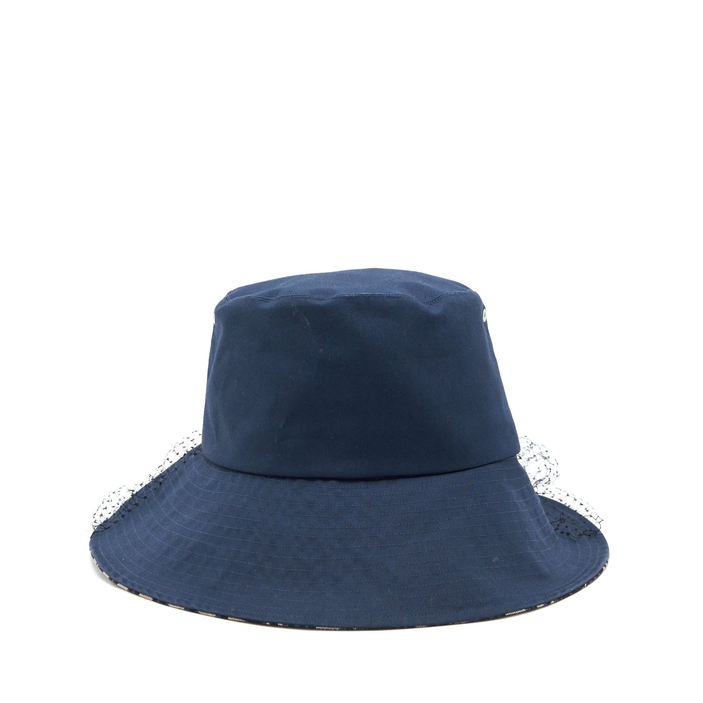 Luxury Dior size 57 TEDDY-D LARGE BRIM BUCKET HAT WITH VEIL
