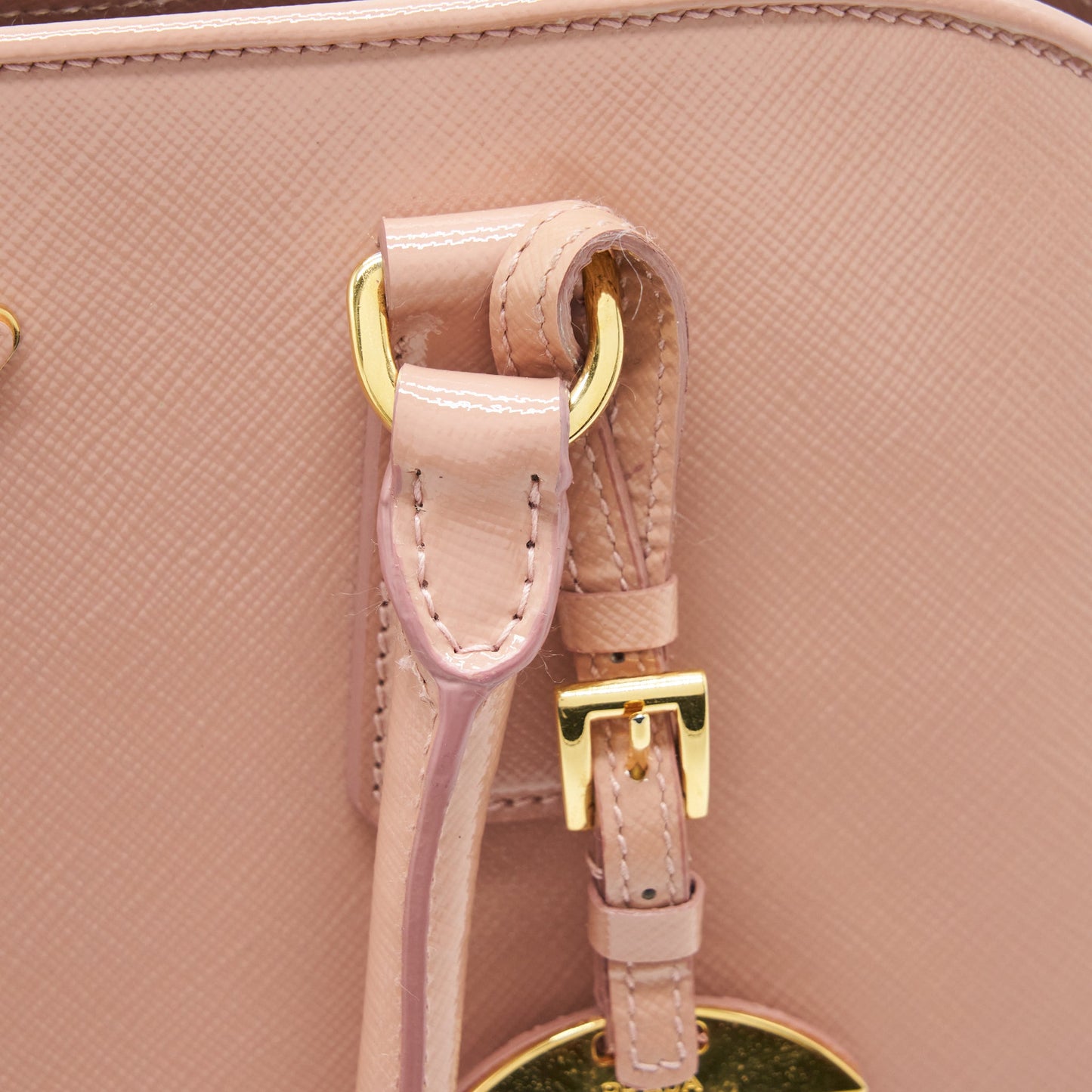 Prada Saffiano Tote Bag Nude GHW