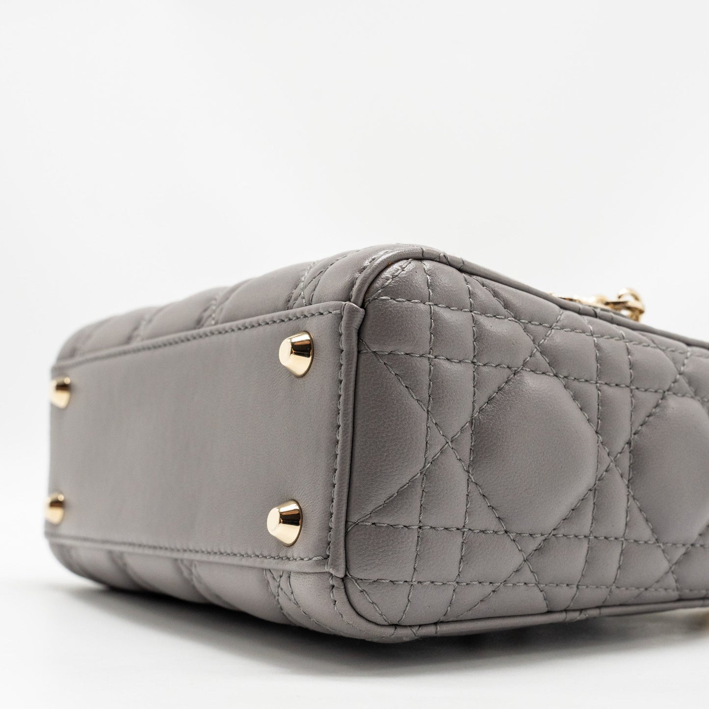 Dior Mini Lady Dior Lambskin Grey LGHW