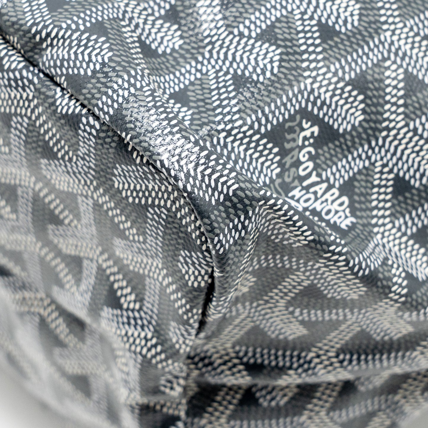 Goyard Saint Louis PM Tote Bag Goayrdine Canvas/Calfskin Grey SHW