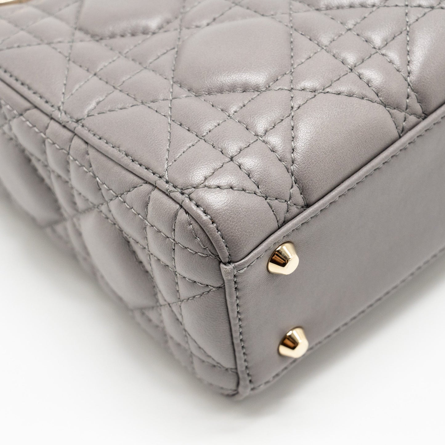 Dior Mini Lady Dior Lambskin Grey LGHW