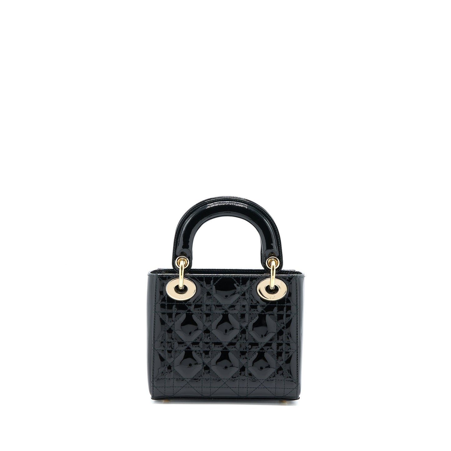 Luxury Dior Mini Lady Luxury Dior Patent Black LGHW