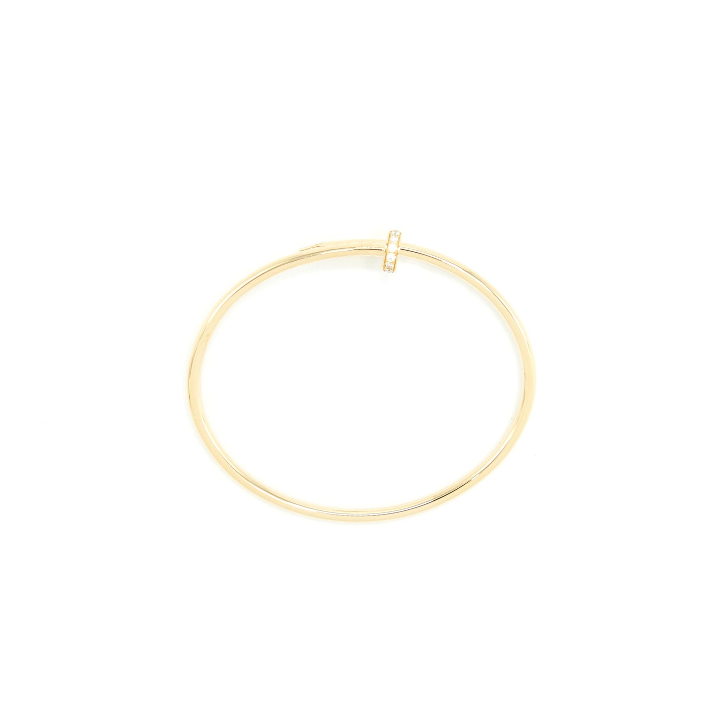 Cartier size16 Juste Un Clou Bracelet SM Yellow Gold With Diamonds