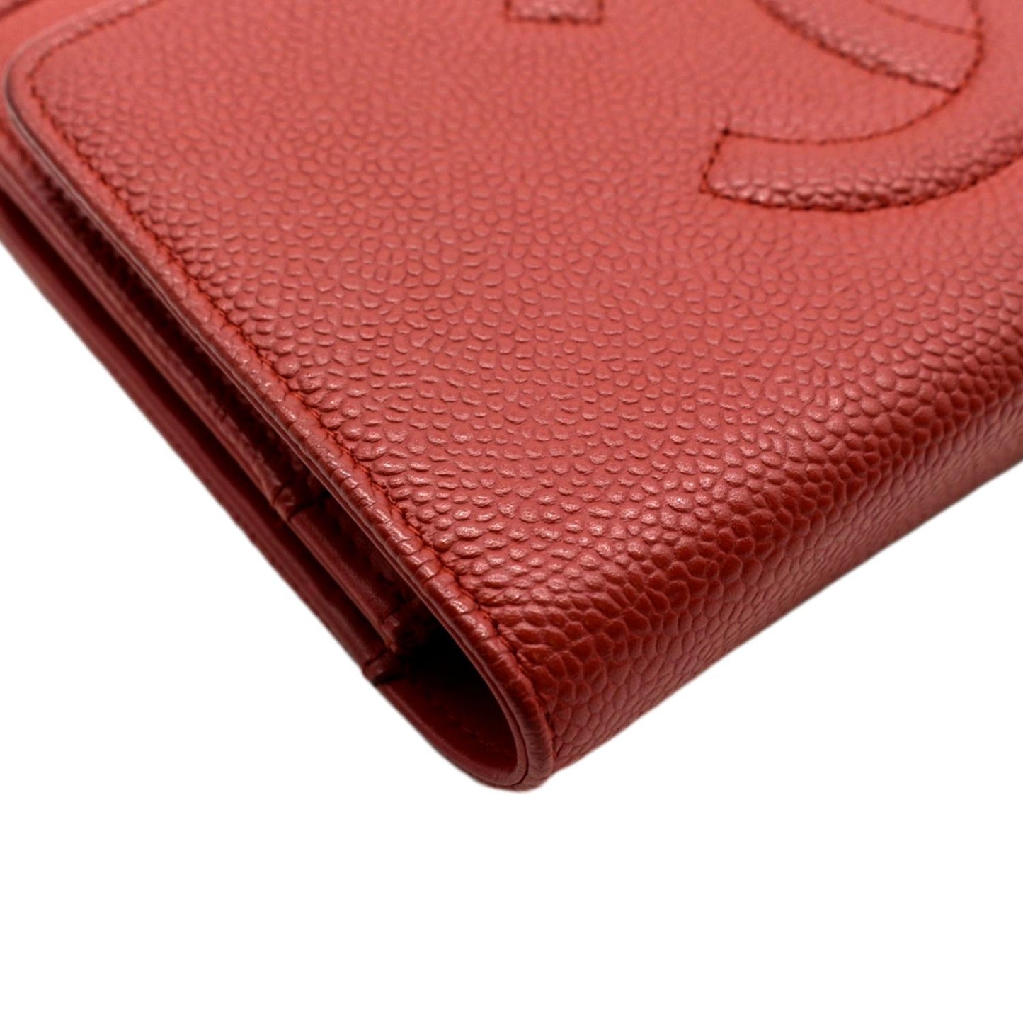 Luxury Chanel Timeless WOC Caviar Leather Wallet on Chain Shoulder Bag Red
