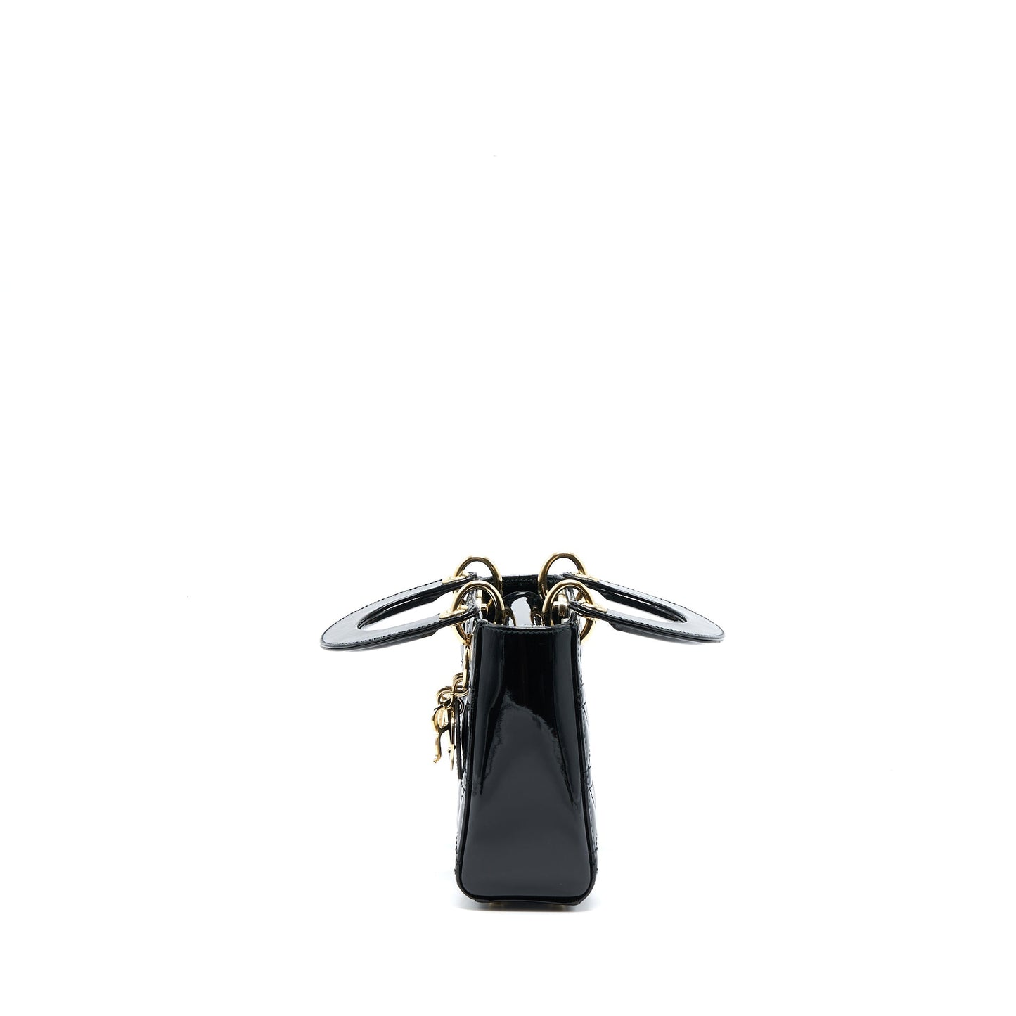 Luxury Dior Mini Lady Luxury Dior Patent Black LGHW