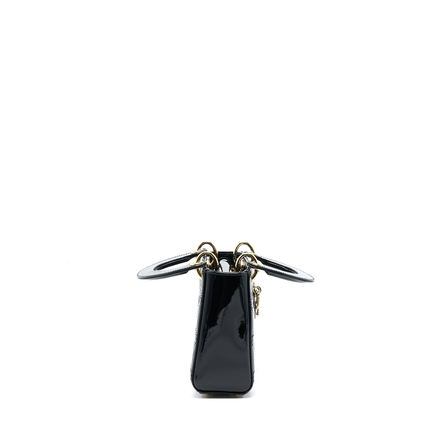 Luxury Dior Mini Lady Luxury Dior Patent Black LGHW