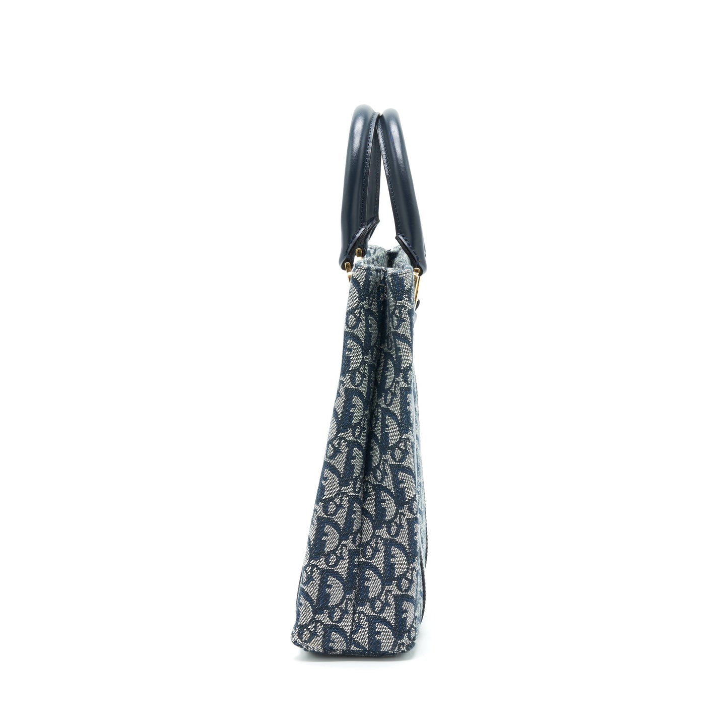 Luxury Dior Vintage Tote Bag Oblique Canvas GHW