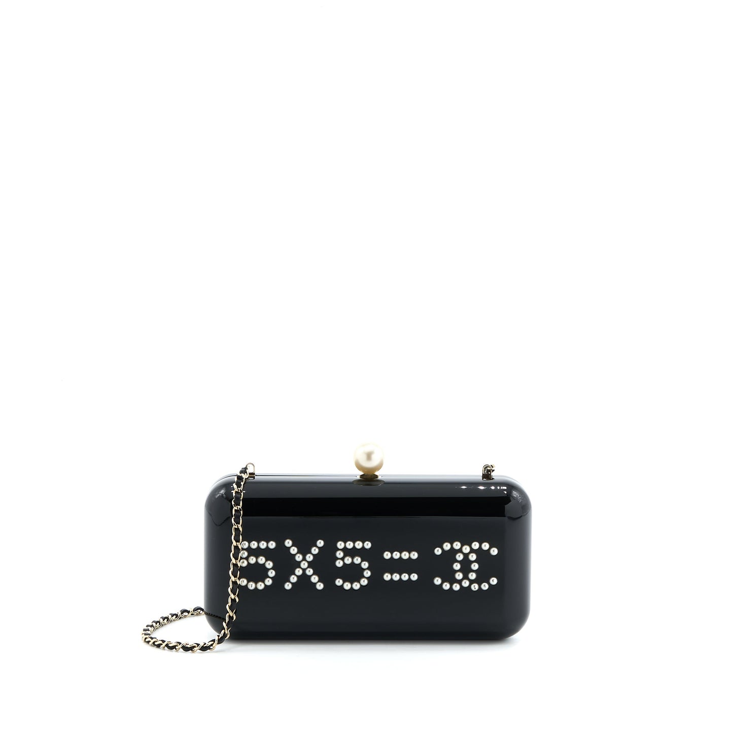 Chanel Votez Coco Evening Clutch with Chain Black LGHW