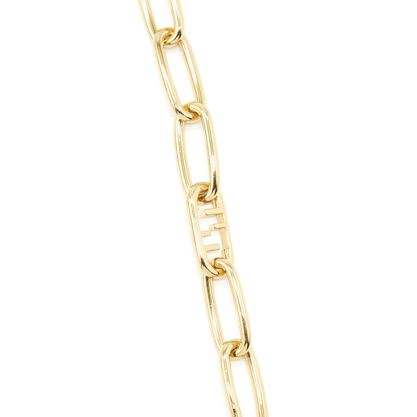 Fendi Logo Chain Strap GHW