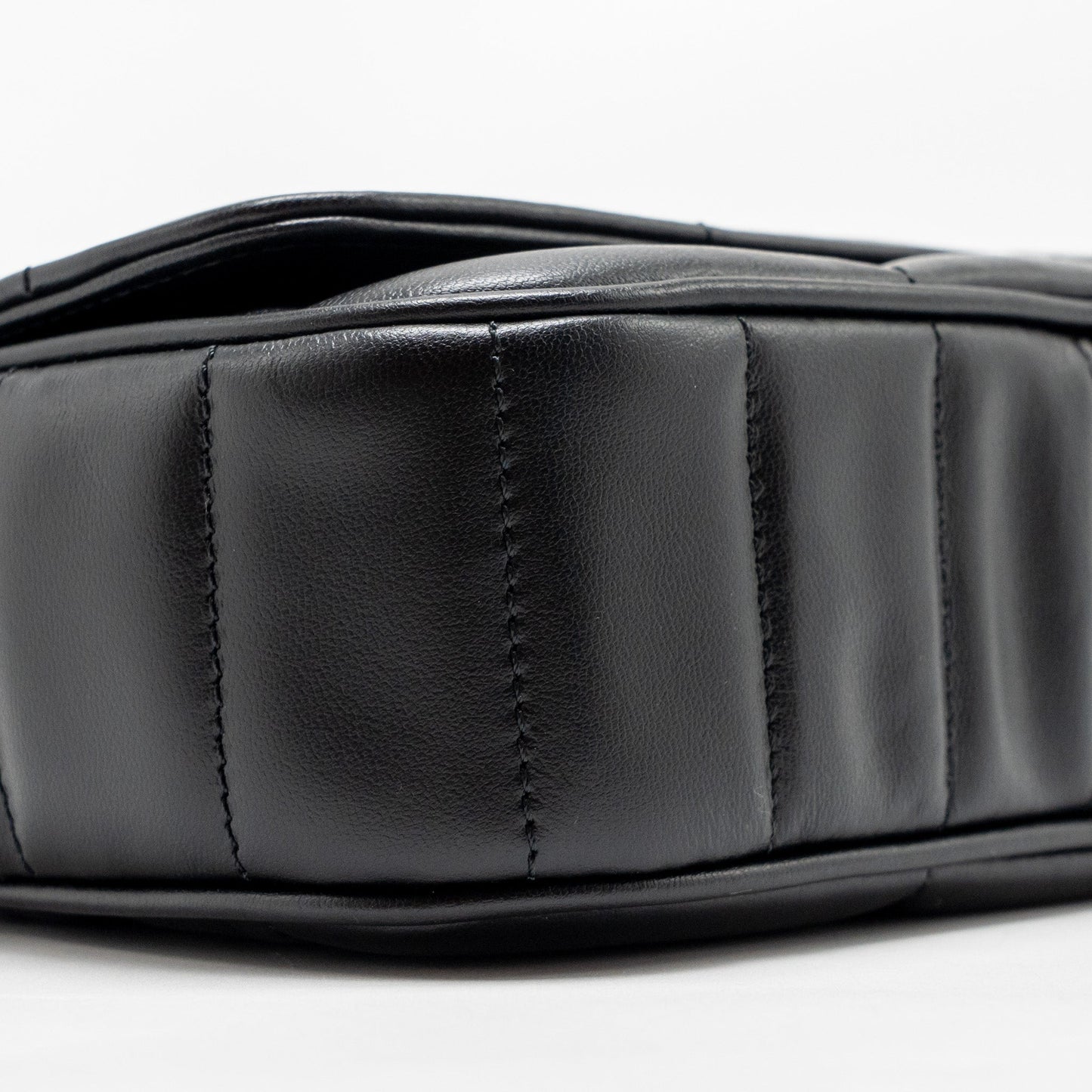 Celine Matelasse Mini Chain Shoulder Bag Calfskin Black GHW