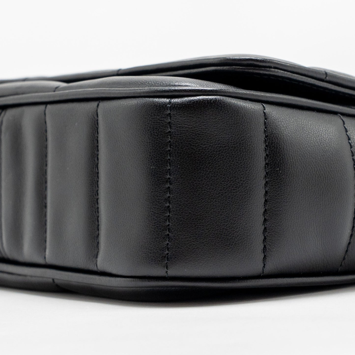 Celine Matelasse Mini Chain Shoulder Bag Calfskin Black GHW