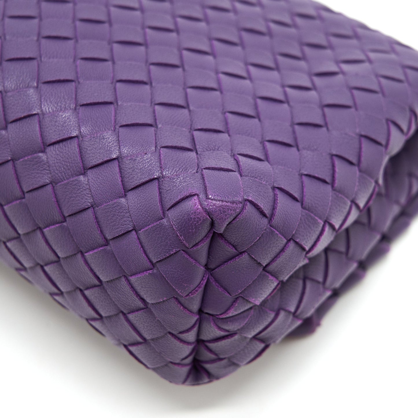 BOTTEGA VENETA OLYMPIA BAG IN PURPLE