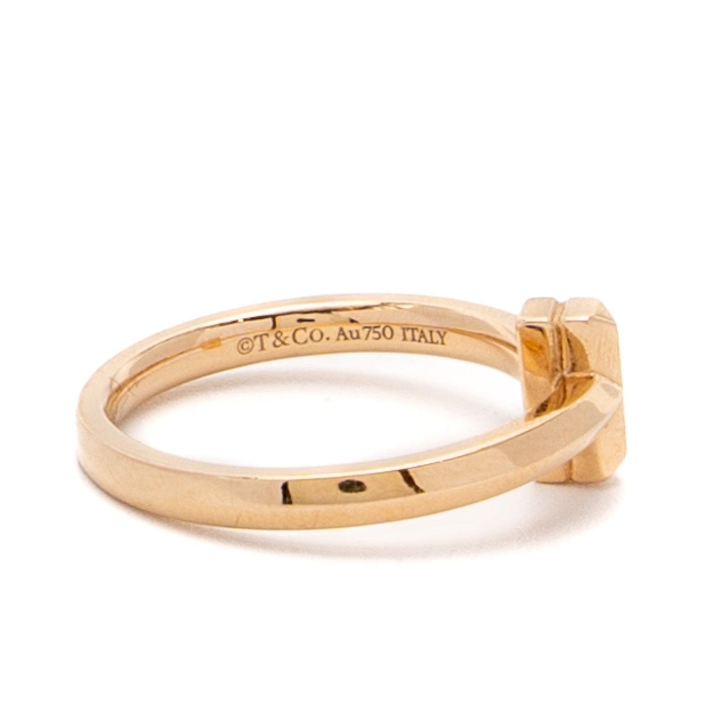 Tiffany size 7.5 T T1 Ring rose gold diamonds