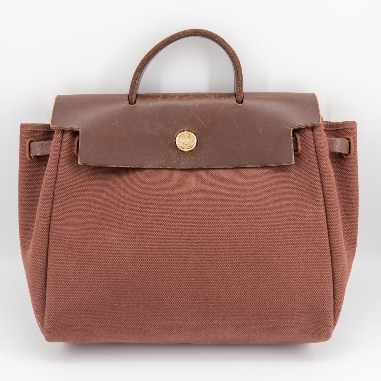 Luxury Hermes herbag ado pm 2way backpack