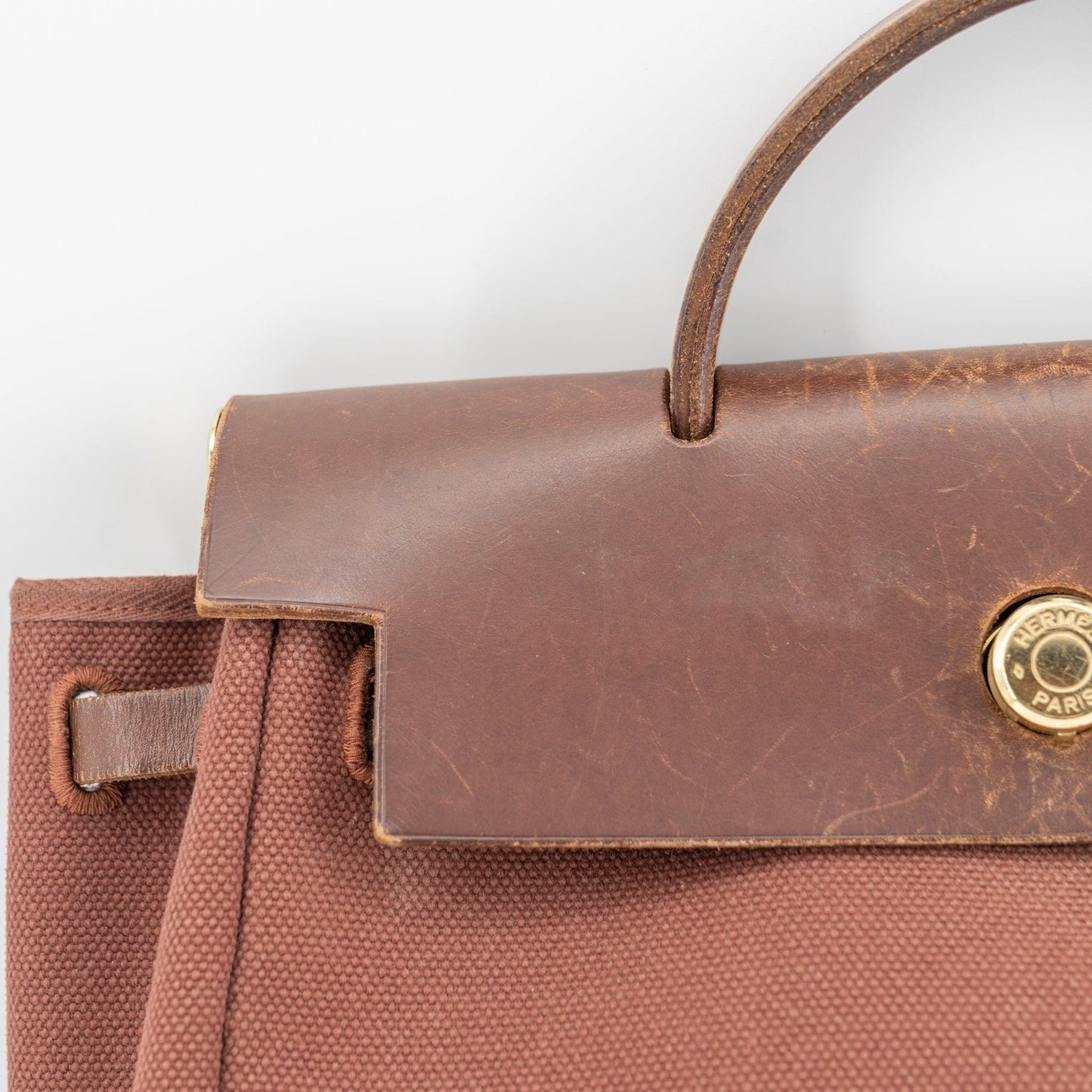 Luxury Hermes herbag ado pm 2way backpack
