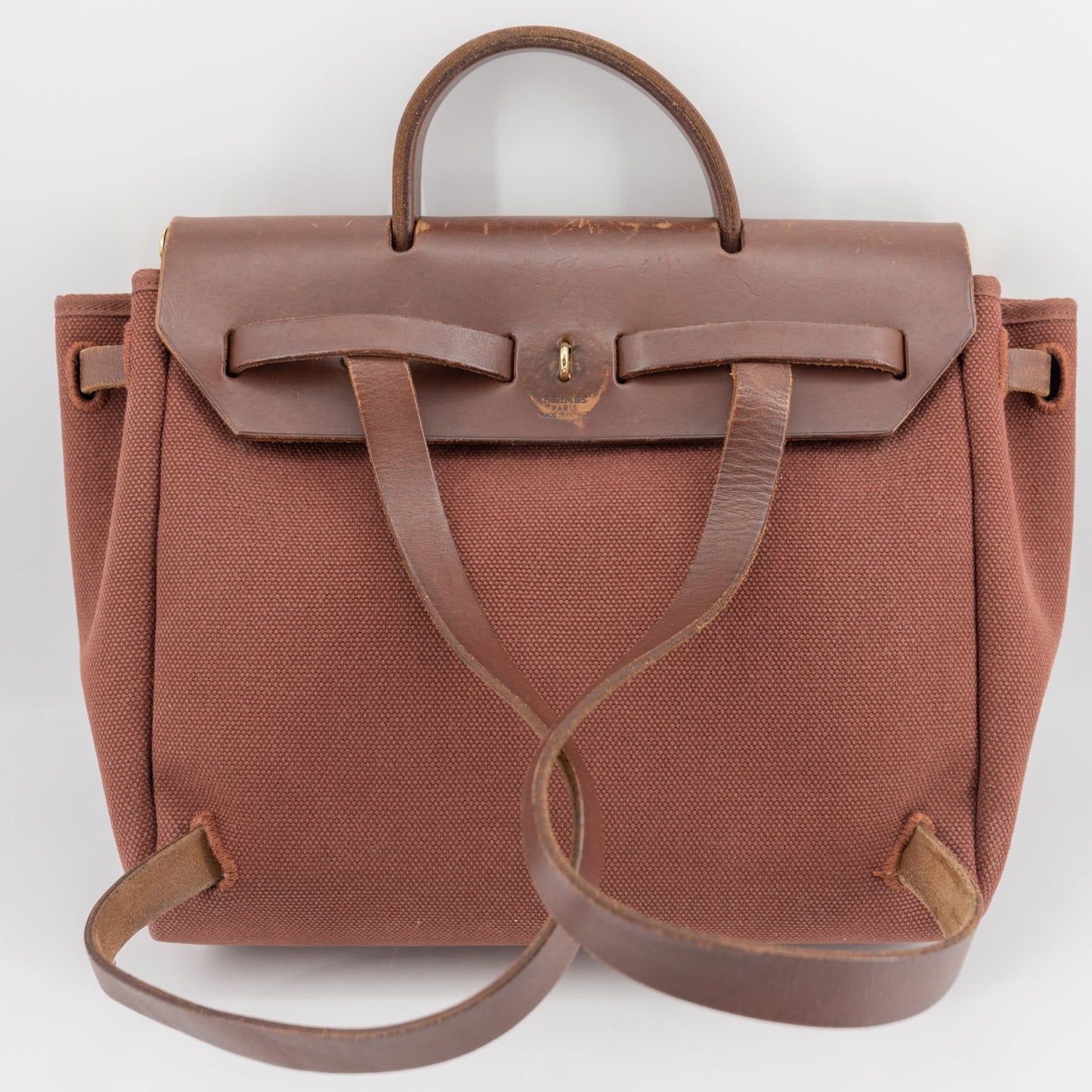 Luxury Hermes herbag ado pm 2way backpack
