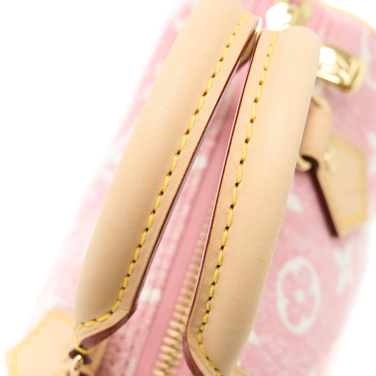 Louis Vuitton Nano Speedy Monogram Jacquard Denim Pink GHW (New Version)
