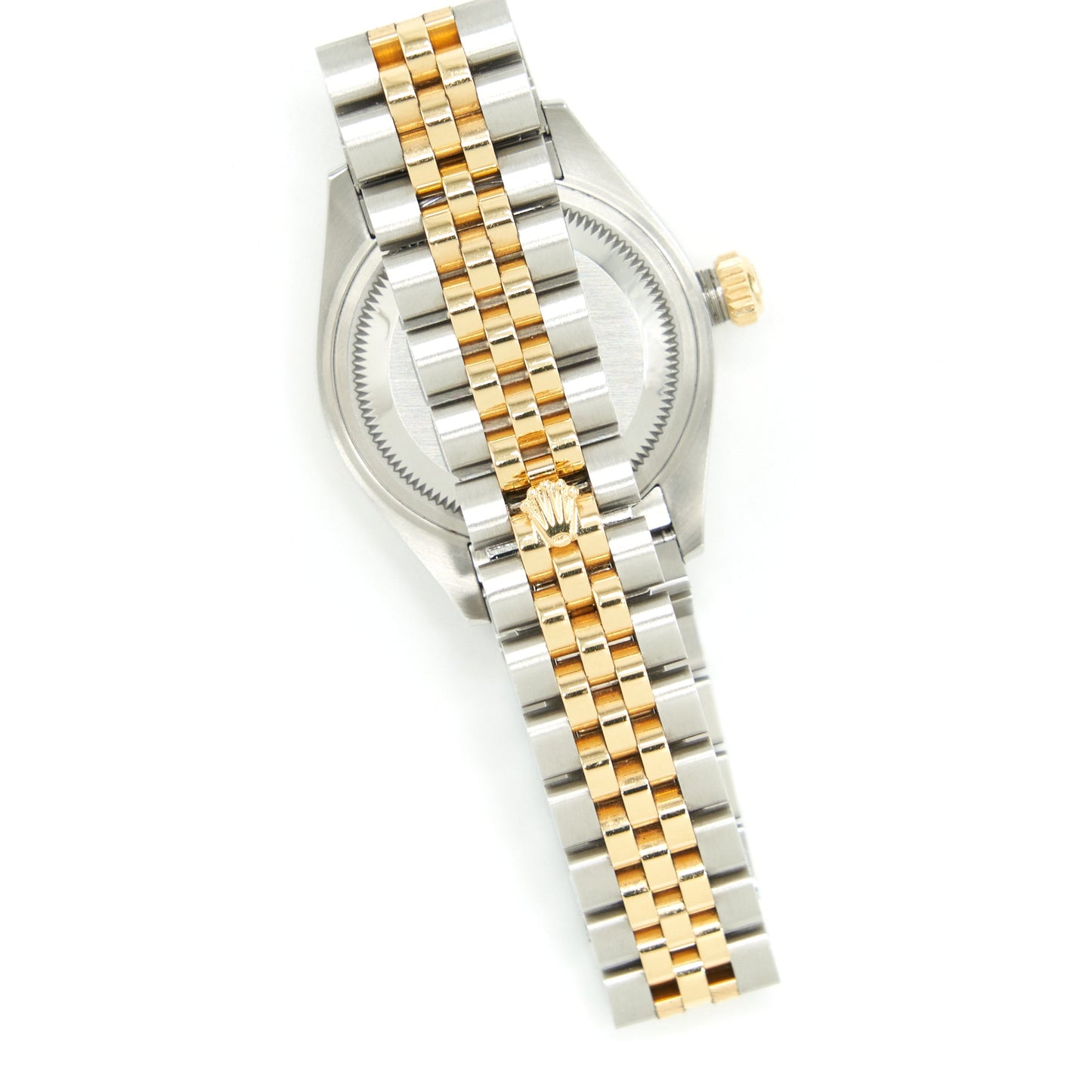 Rolex 28mm Lady Datejust Oyster Perpetual OysterSteel Yellow Gold Diamond Set Dial With Jubilee Bracelet Model: 279383RBR-0011