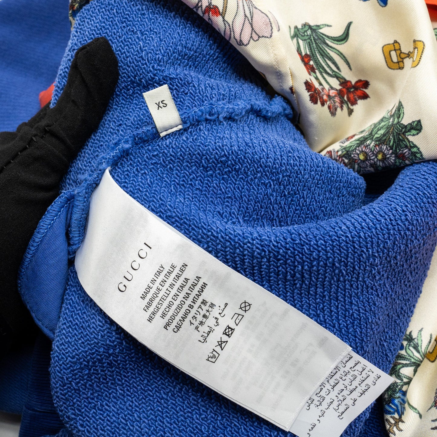 Gucci Size XS Oversized GG Logo Cardigan/Jacket Cotton Multicolour