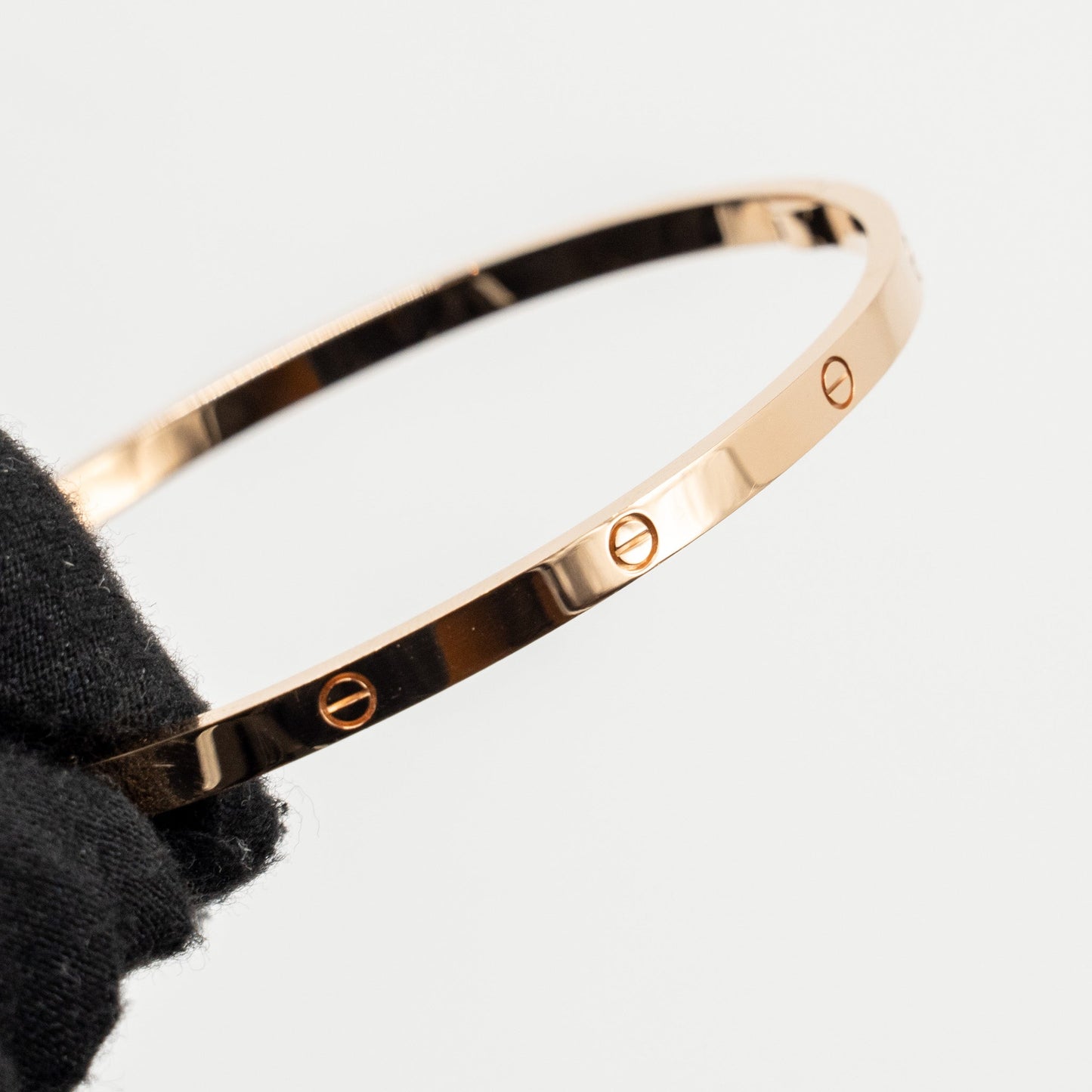 Catier Size 20 Love Bracelet, Small Model Rose Gold