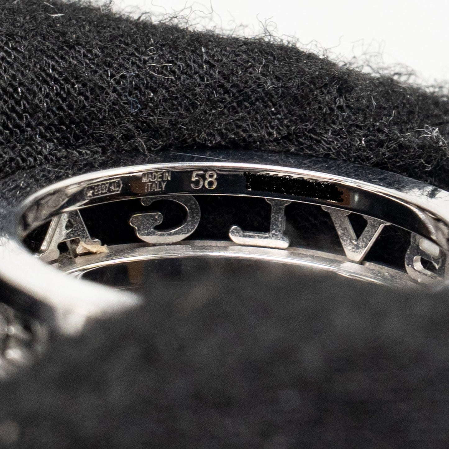 Bvlgari Size 58 B.Zero1 Ring White Gold