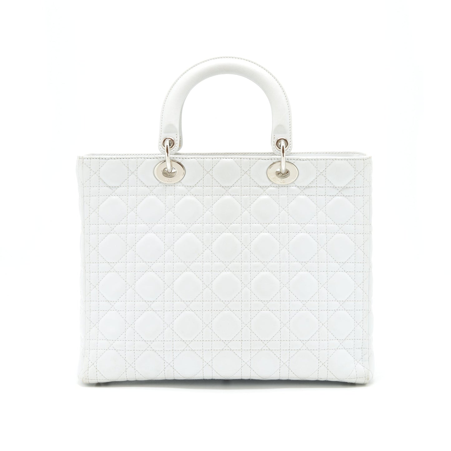 Luxury Dior Lady Luxury Dior Bag Large in White SHW