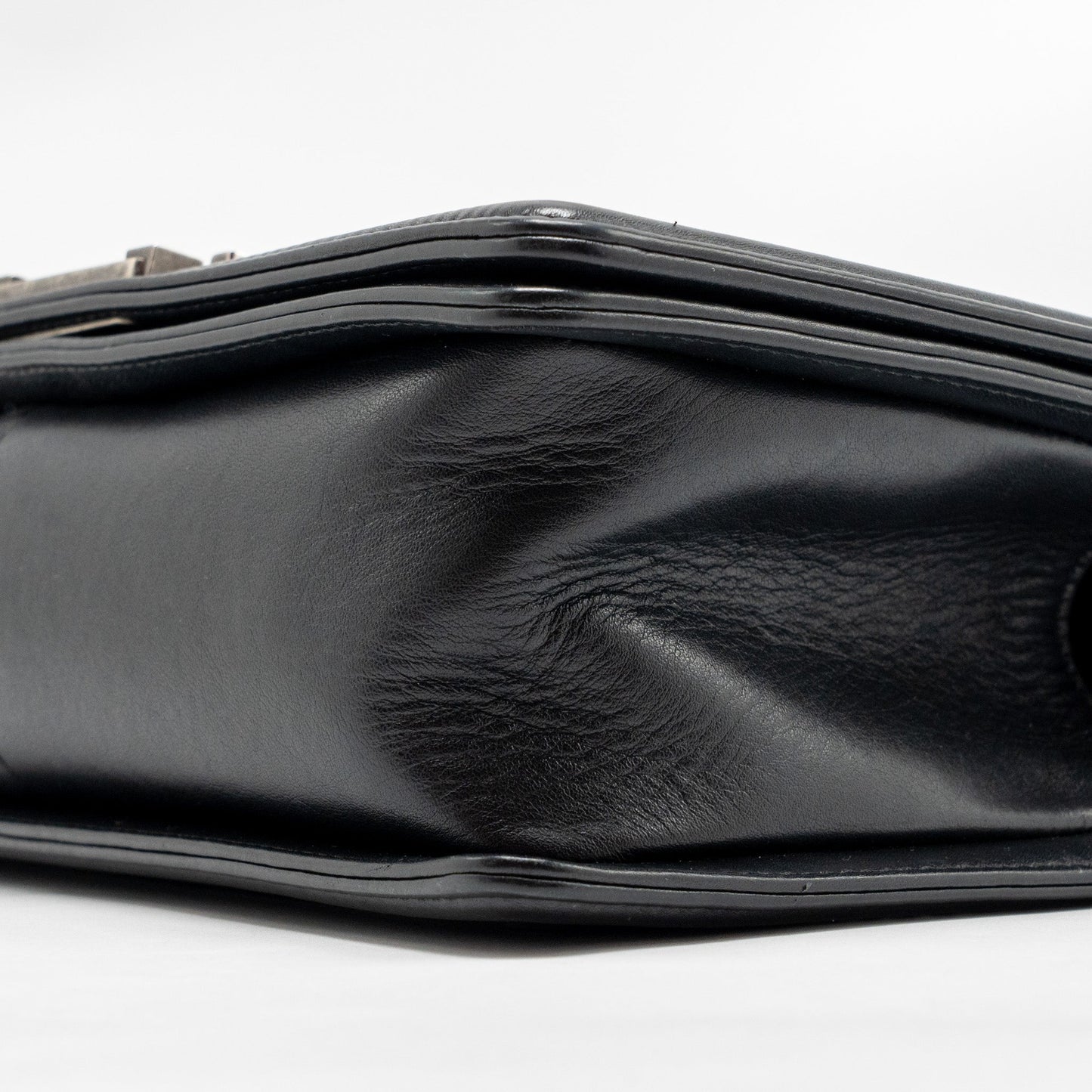 CHANEL Medium Boy Bag Calfskin Black Ruthenium Hardware