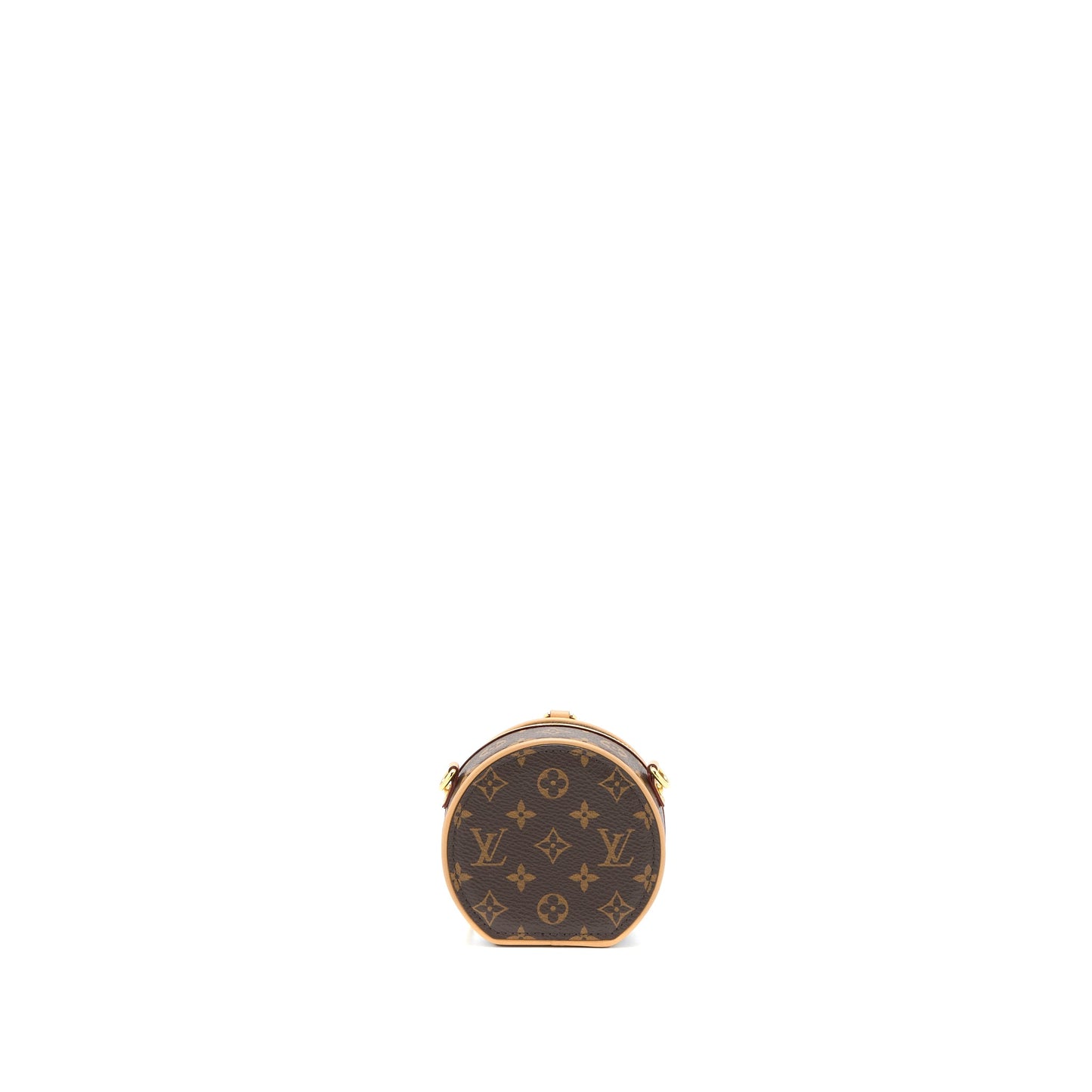 Louis Vuitton Boite Chapeau Necklace/Mini Chain Bag Monogram Canvas GHW