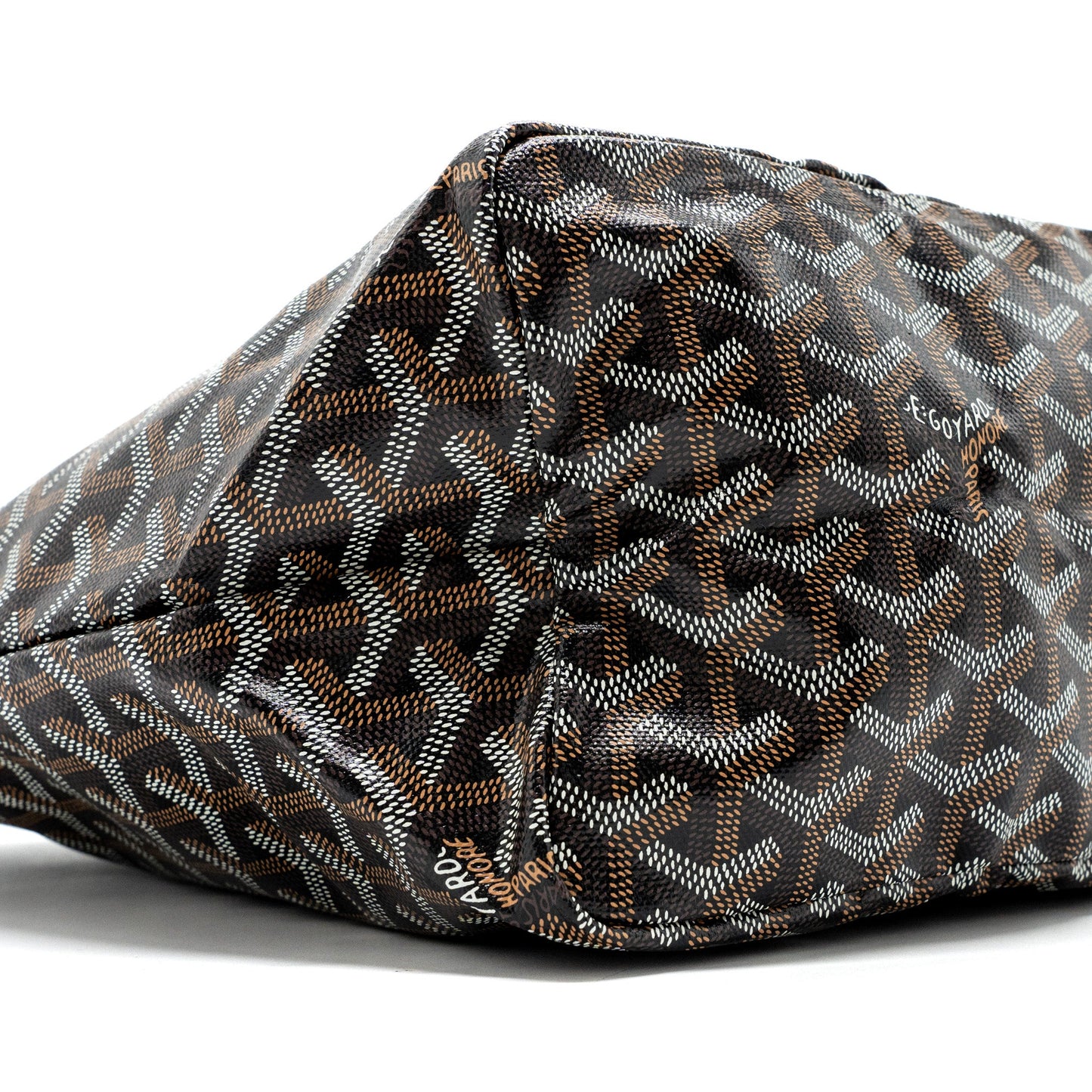 Goyard Saint Louis PM Tote Bag Goyardine Canvas/Calfskin Black SHW